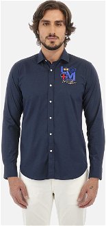 Košeľa La Martina Man Shirt L/S Poplin Modrá M