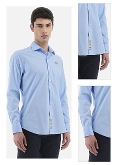 Košeľa La Martina Man Shirt L/S Poplin Modrá Xxl 3