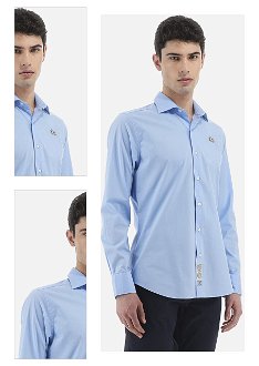 Košeľa La Martina Man Shirt L/S Poplin Modrá Xxl 4