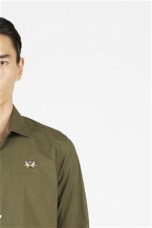 Košeľa La Martina Man Shirt L/S Poplin Zelená M 7