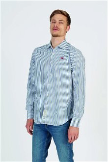 Košeľa La Martina Man Shirt L/S Striped Poplin Modrá M