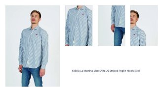 Košeľa La Martina Man Shirt L/S Striped Poplin Modrá Xxxl 1
