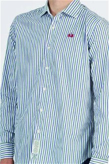 Košeľa La Martina Man Shirt L/S Striped Poplin Modrá Xxxl 5