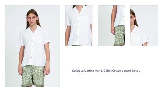 Košeľa La Martina Man S/S Shirt Cotton Jaquard Biela L 1