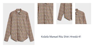 Košeľa Manuel Ritz Shirt Hnedá 41 1