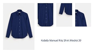 Košeľa Manuel Ritz Shirt Modrá 39 1