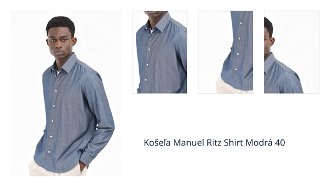 Košeľa Manuel Ritz Shirt Modrá 40 1