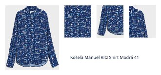 Košeľa Manuel Ritz Shirt Modrá 41 1