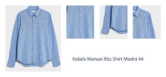 Košeľa Manuel Ritz Shirt Modrá 44 1