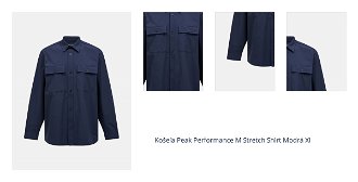 Košeľa Peak Performance M Stretch Shirt Modrá Xl 1