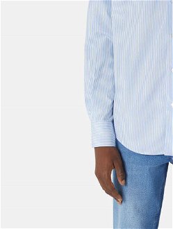Košeľa Trussardi Shirt Italian Collar Popeline Stripes Modrá 42 8