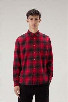 Košeľa Woolrich Light Flannel Shirt Červená S