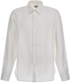 Košeľa Woolrich Linen Shirt Biela Xl