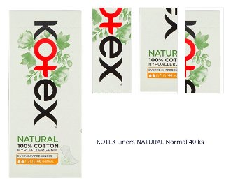 KOTEX Natural Slipové vložky Normal 40 kusov 1