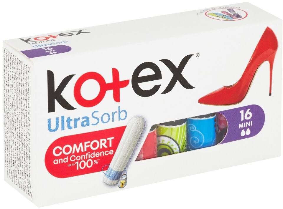 KOTEX tampóny Ultra Sorb Mini 16 ks