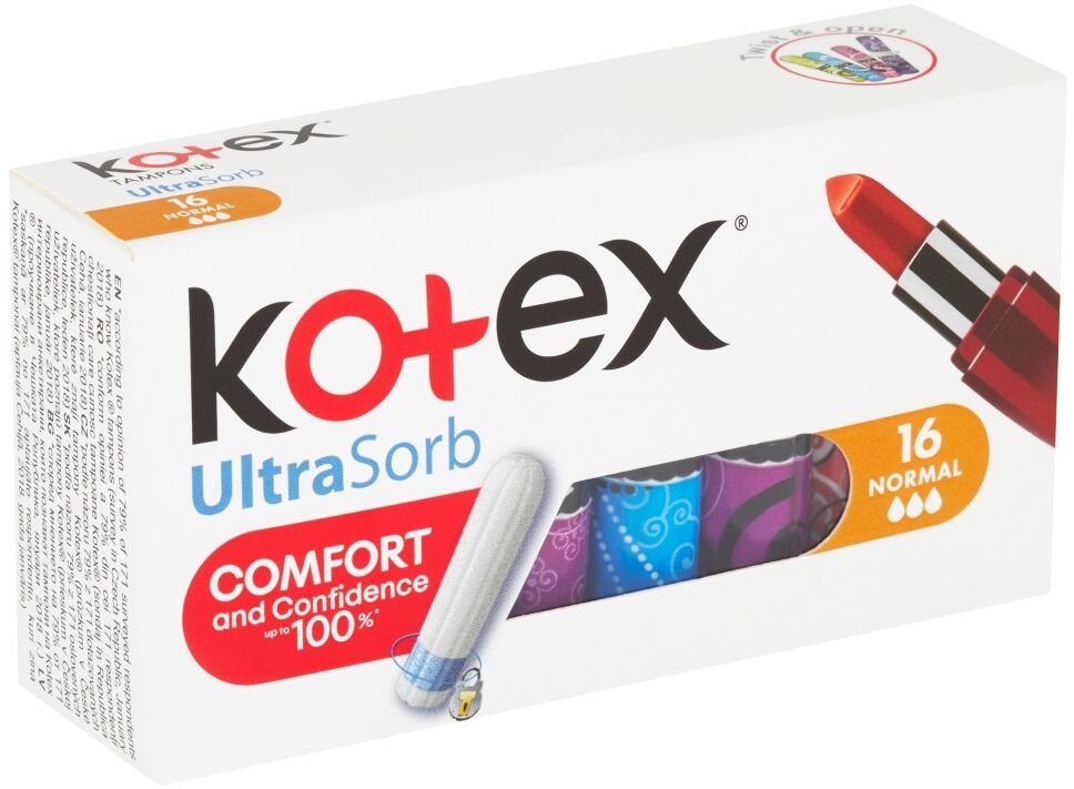 KOTEX tampóny Ultra Sorb Normal 16 ks