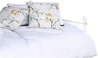 Kovová jednolôžková posteľ s roštom Rozali 90x200 cm - biela 7