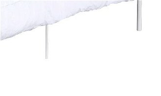 Kovová jednolôžková posteľ s roštom Rozali 90x200 cm - biela 9