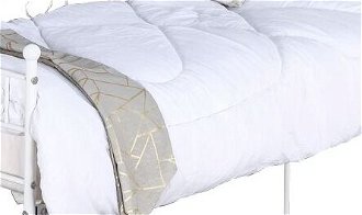 Kovová jednolôžková posteľ s roštom Rozali 90x200 cm - biela 5