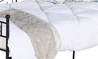 Kovová jednolôžková posteľ s roštom Rozali 90x200 cm - čierna 5
