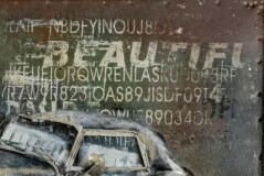 Kovový obraz na stenu Auto veterán 60x40 cm, vintage% 7