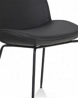 Koženková stolička falko - čierna 5