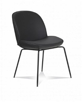 Koženková stolička falko - čierna 2