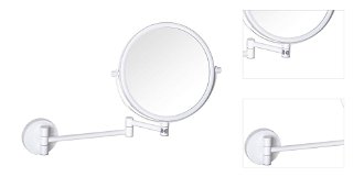Kozmetické zrkadielko Bemeta 23x28 cm biela 112201514 3