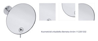 Kozmetické zrkadielko Bemeta 20x24 cm chróm 112201332 1