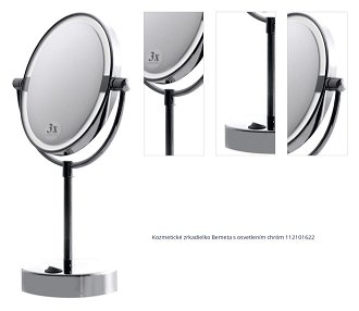Kozmetické zrkadielko Bemeta s osvetlením chróm 112101622 1