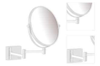 Kozmetické zrkadielko Hansgrohe AddStoris sklopné vo farbe matná biela 41791700 3