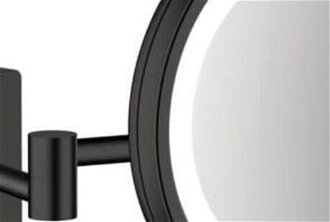 Kozmetické zrkadielko Hansgrohe AddStoris sklopné vo farbe matná čierna 41790670 5