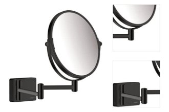 Kozmetické zrkadielko Hansgrohe AddStoris sklopné vo farbe matná čierna 41791670 3