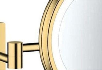 Kozmetické zrkadielko Hansgrohe AddStoris sklopné vo farebnom prevedení lešteného zlata 41790990 5