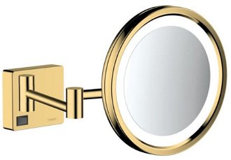 Kozmetické zrkadielko Hansgrohe AddStoris sklopné vo farebnom prevedení lešteného zlata 41790990 2