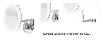 Kozmetické zrkadielko Nimco chróm ZK2026526 1