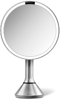 Kozmetické zrkadielko Simplehuman Dual Touch kartáčovaná nerez oceľ SHST3052