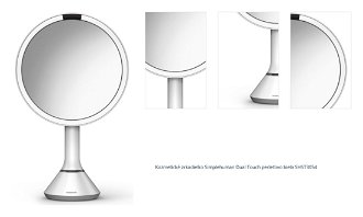 Kozmetické zrkadielko Simplehuman Dual Touch perleťovo biela SHST3054 1