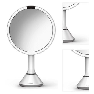 Kozmetické zrkadielko Simplehuman Dual Touch perleťovo biela SHST3054 3
