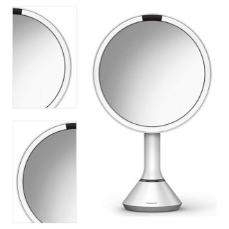 Kozmetické zrkadielko Simplehuman Dual Touch perleťovo biela SHST3054 4