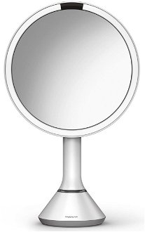 Kozmetické zrkadielko Simplehuman Dual Touch perleťovo biela SHST3054