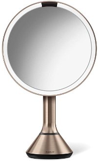 Kozmetické zrkadielko Simplehuman Dual Touch Rose Gold nerez oceľ SHST3053 2