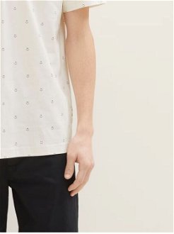 Krémové pánske vzorované polo tričko Tom Tailor Denim 9