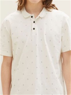 Krémové pánske vzorované polo tričko Tom Tailor Denim 5