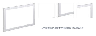 Krycia doska Geberit Omega60 biela 115.086.21.1 1