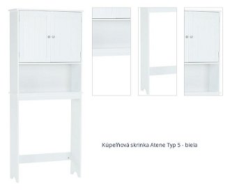 Kúpeľňová skrinka Atene Typ 5 - biela 1