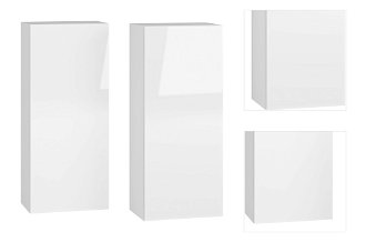 Kúpeľňová skrinka na stenu (2 ks) Baleta 2S - alaska / biely lesk 3