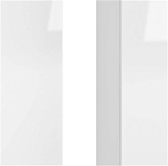 Kúpeľňová skrinka na stenu (2 ks) Baleta 2S - alaska / biely lesk 5