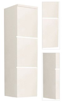 Kúpeľňová skrinka na stenu Mason WH 11 - biela / biely vysoký lesk 3