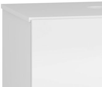 Kúpeľňová skrinka pod umývadlo Baleta S60 - alaska / biely lesk 6